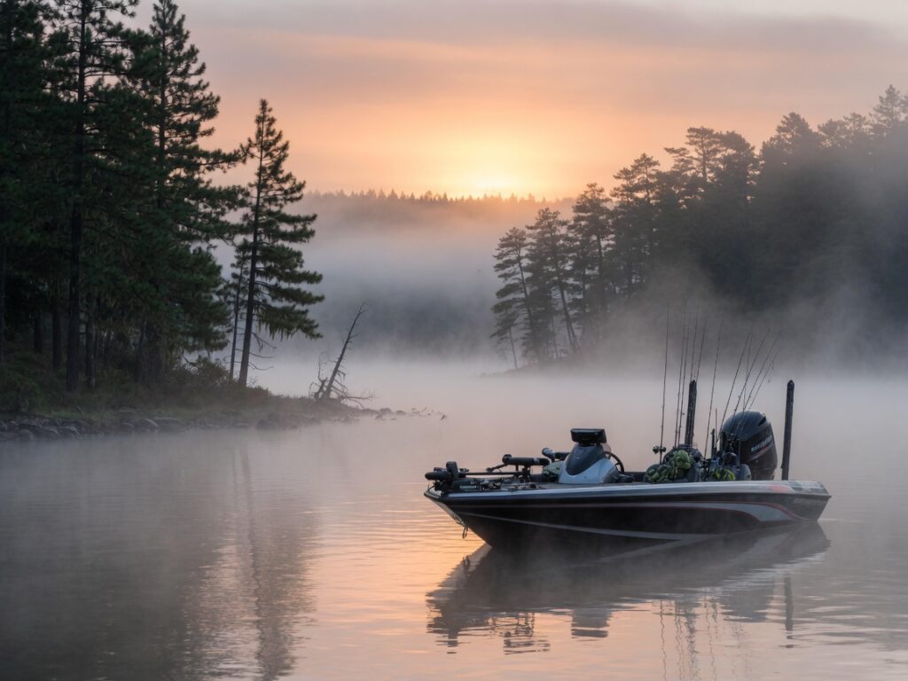 Bass fishing trip with a guide (half day)