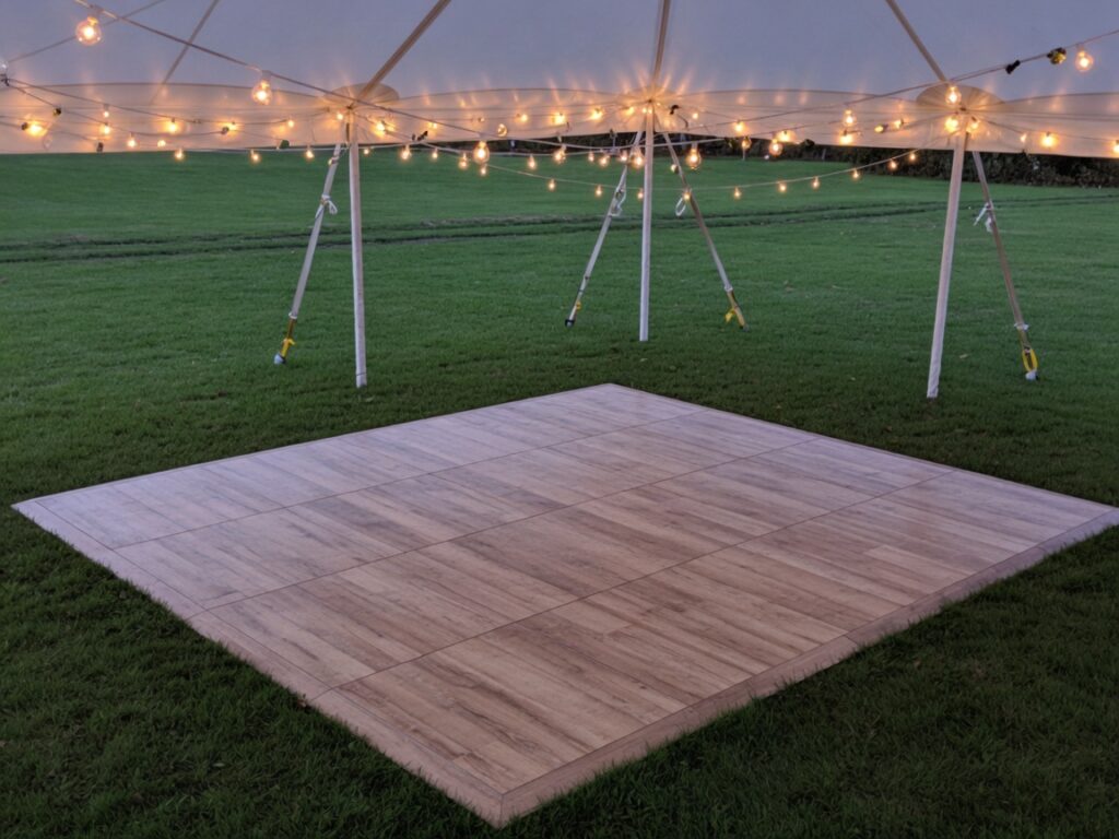 Dance floor, 16 × 16 ft