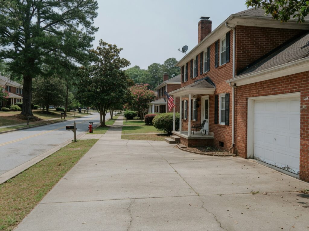 Driveway parking near Lake Peachtree