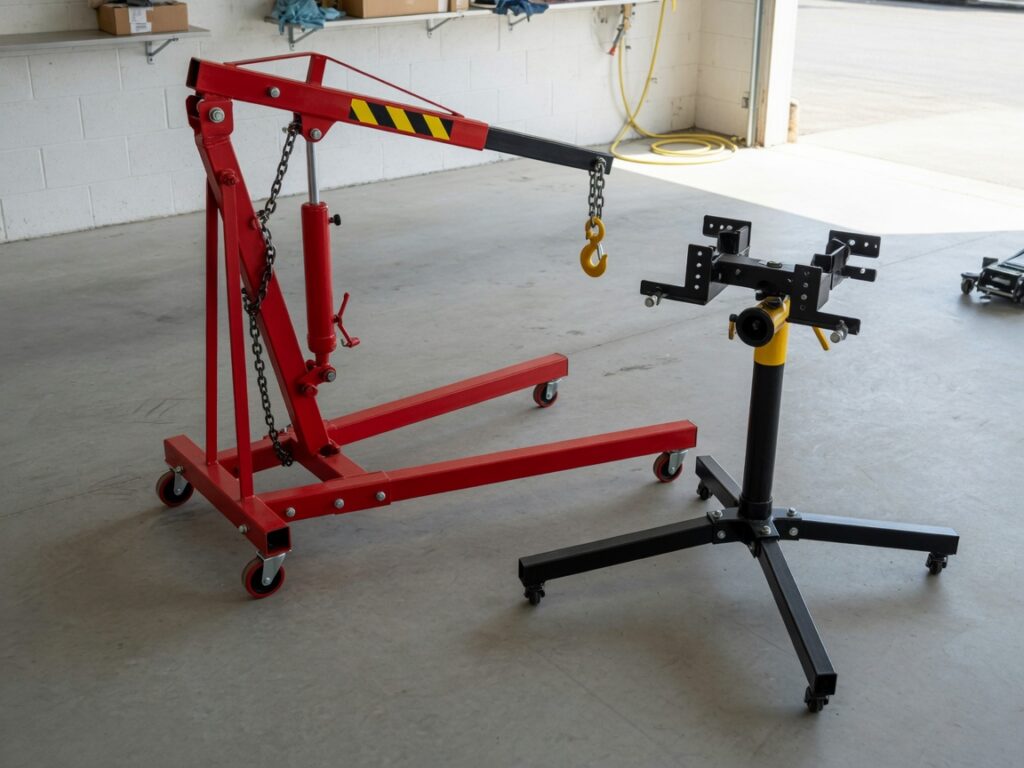Engine hoist and engine stand