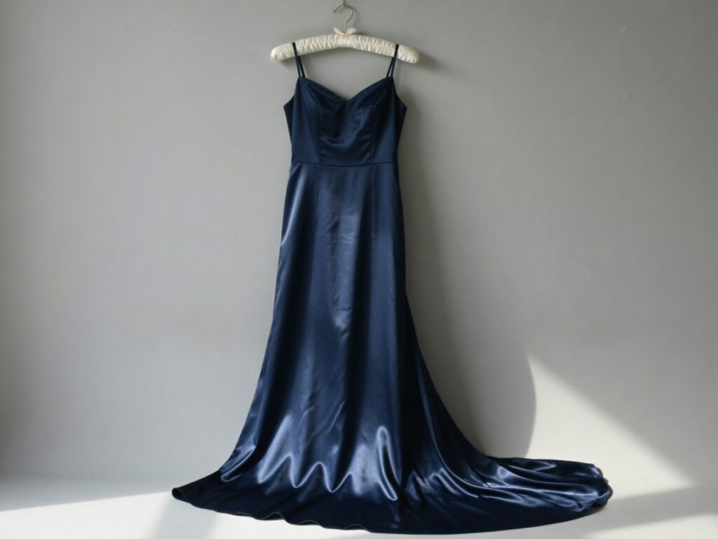 Navy formal gown for a gala or prom