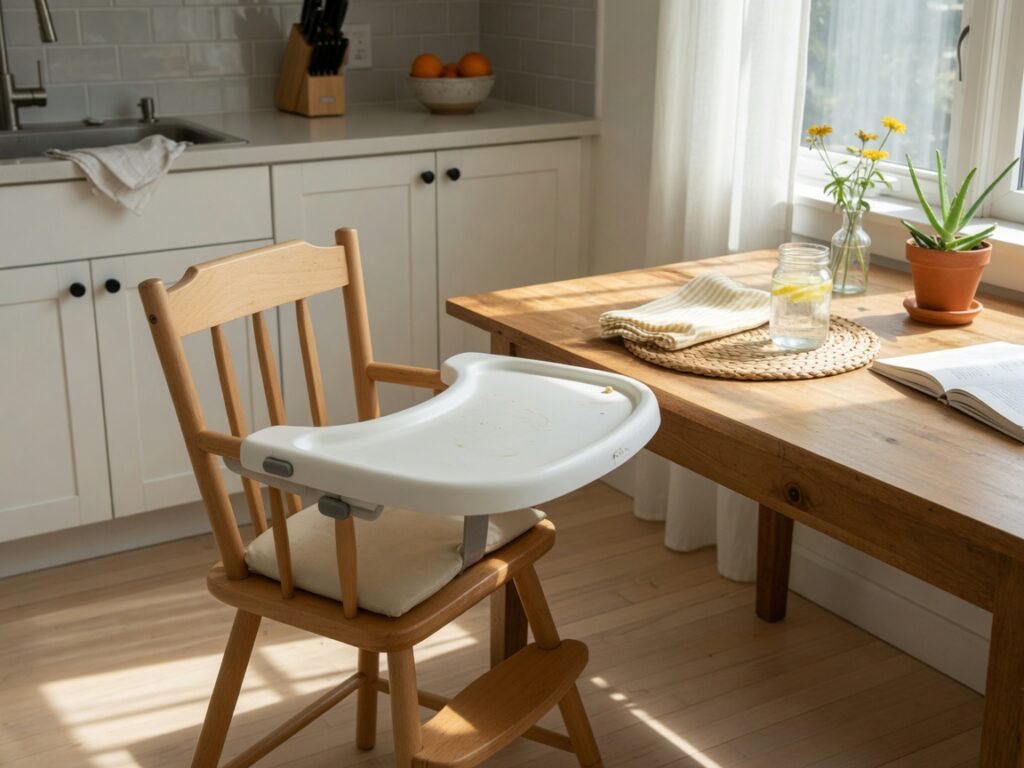 High chair for a visit