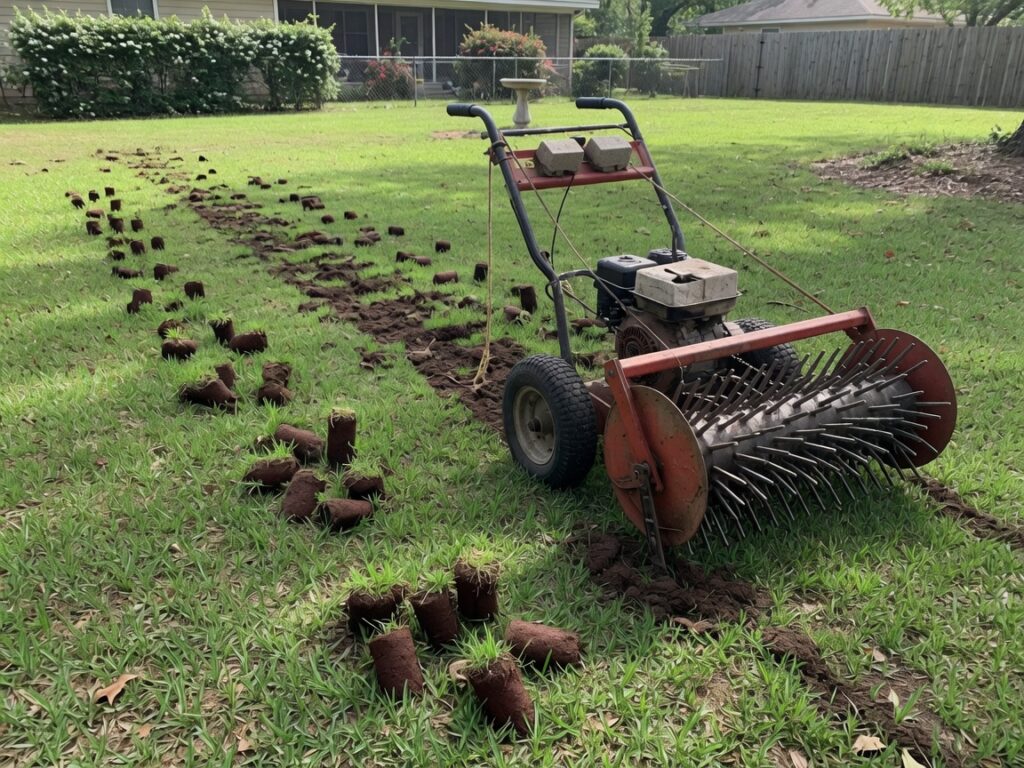 Lawn core aerator