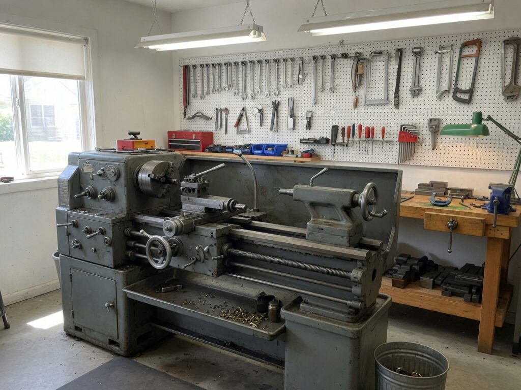 Metal lathe time in a home shop