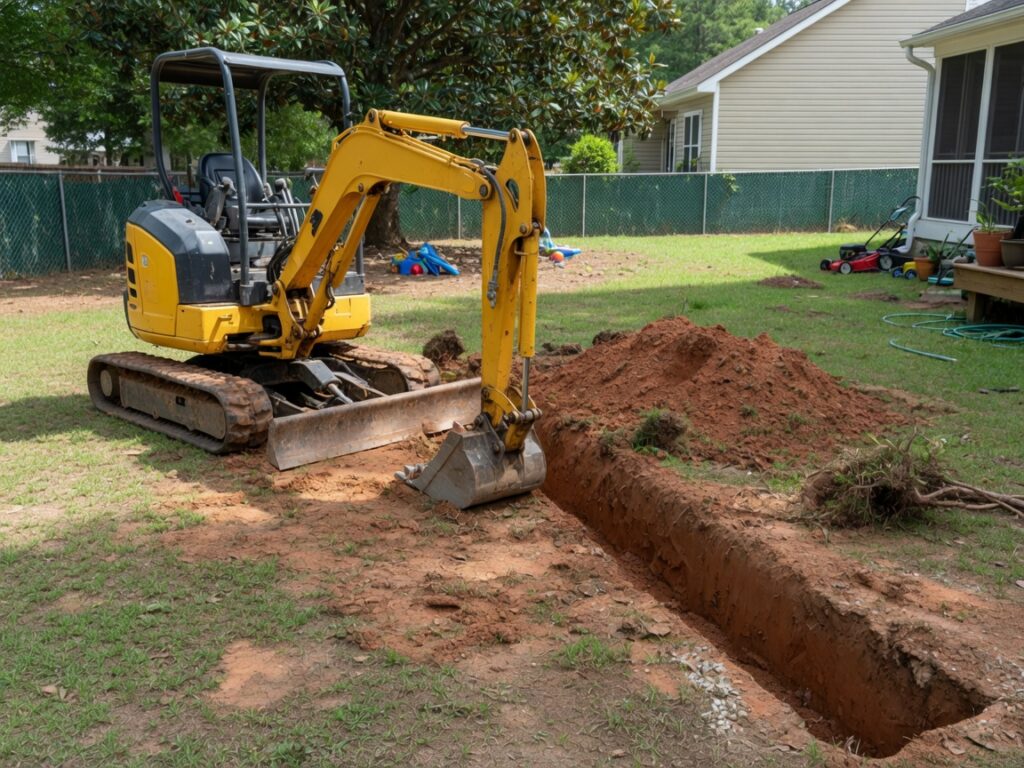 Mini excavator, 3.5 ton