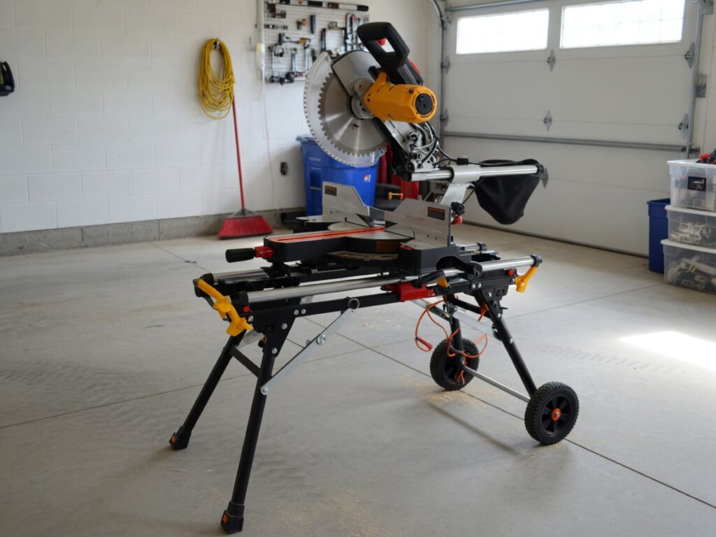 12-inch sliding miter saw with stand