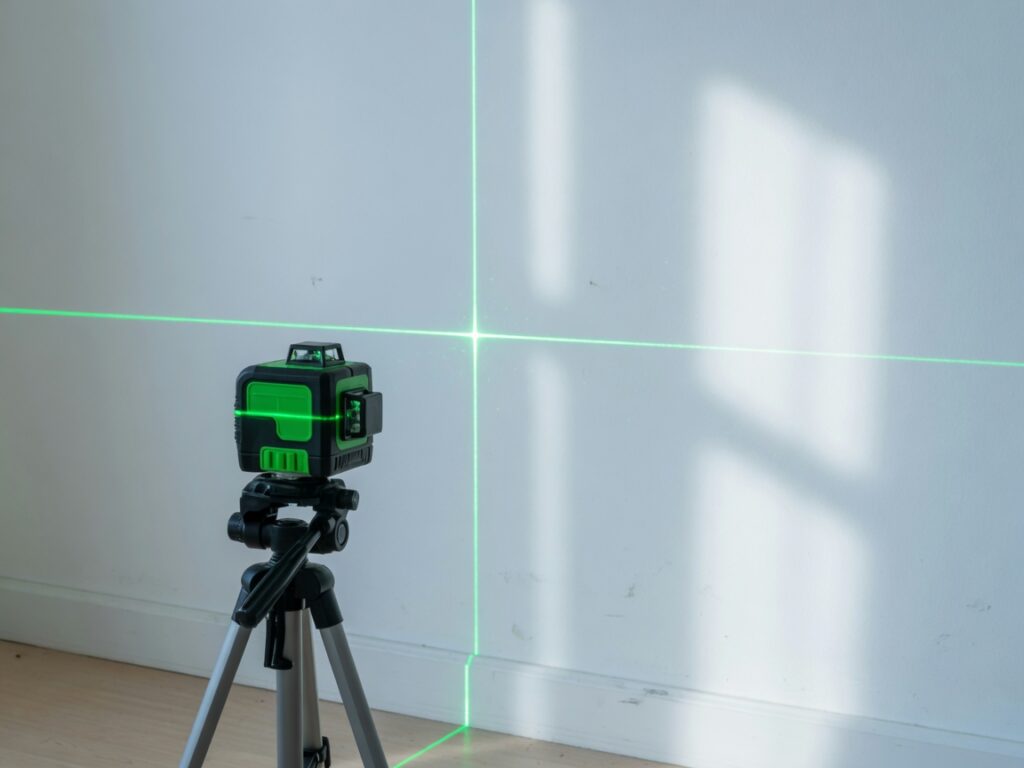 Self-leveling laser level