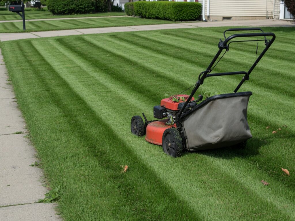 Self-propelled push mower