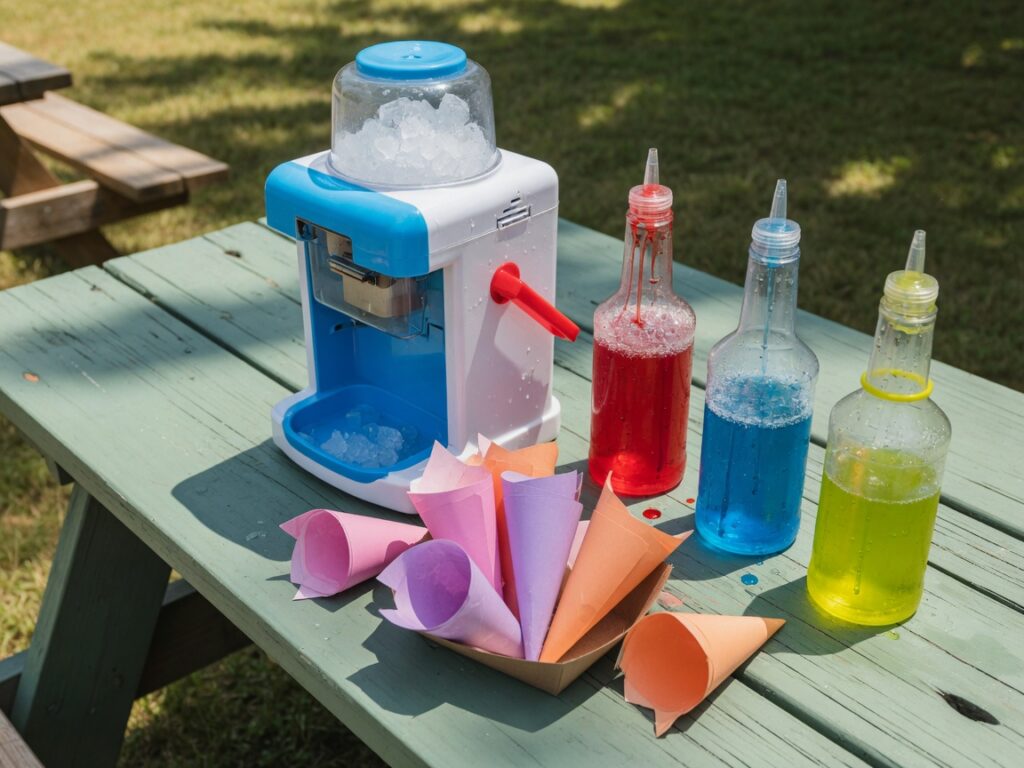 Snow cone machine
