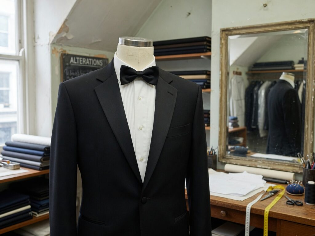 Black tuxedo, full outfit