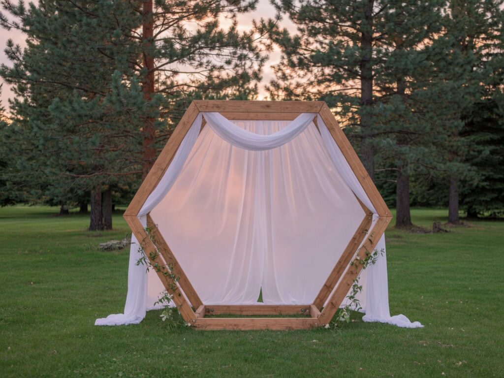 Wedding arch and backdrop